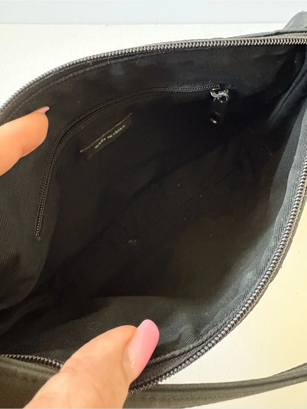 Kate Spade Black Nylon Top Handle Shoulder Bag Purse Preppy Academia Career S